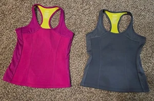 ZAGGORA Active Anti-cellulite LG Pink/Grey Racerbacks Neoprene Hot Tops Workout  - Picture 1 of 11
