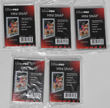 ULTRA PRO - MINI SNAP CARD HOLDER(X5) -  NEW/SEALED - FREE UK P&P
