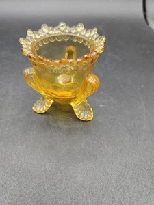 VTG. Degenhart Amber Toothpick Holder - Picture 1 of 5