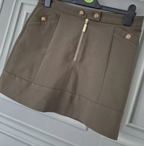 Miss Selfridge Skirt ~ Khaki ~ Size 14 - Picture 1 of 10