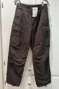 Brandy Mellville Cargo Pants Gray One Size Cotton - Picture 1 of 10