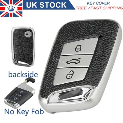 Remote Key Case Fob Holder Protective Cover For VW PASSAT B8 Skoda Kodiaq Superb