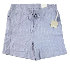 Pantalones Cortos Jules & Leopold Para Mujer 1X Lino Pull-On Informales Elastizados Cintura Gris $58 NUEVO - Imagen 1 de 6