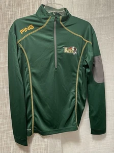 Men's PING Siena Saints Pullover S/P Golf Sensorcool Jacket Green 1/4 Zip - Picture 1 of 10