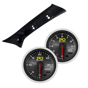 SAAS Dual Pillar Pod w/ Boost & Exhaust SRD Gauges for Prado 09-on - Picture 1 of 9