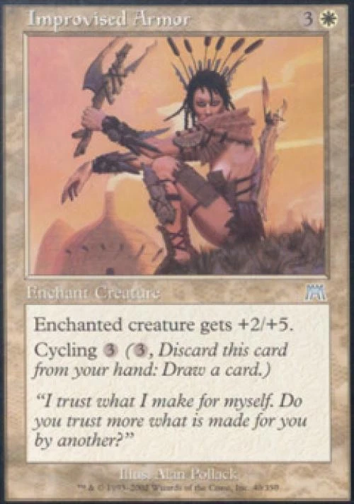 Improvised Armor - Light Play MTG Onslaught - Image 1 of 1