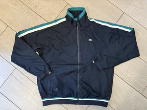 Lacoste Mens Andy Roddick Lined Track Tennis Jacket Black Size 6 XL - Picture 1 of 6