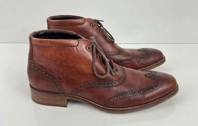 Cole Haan Liam Chukka II Boots Mens US 9M Brown Leather Wingtip Ankle C11053 - Image 1 of 4