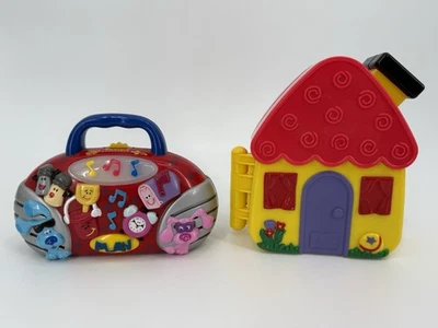 Fisher Price Mattel Blues Clues Talking Let’s Find Steve’s Playhouse Lote Radio Foto 1 de 4