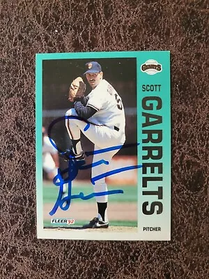 1992 Fleer Scott Garrelts #636 - San Francisco Giants - Autographed! - Image 1 of 2