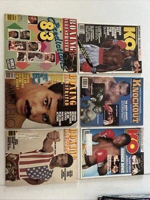 Boxing Illustrated & KO Magazine Lot (6) Sugar Ray Leonard, Bose Arguello Pryor - Image 1 of 4