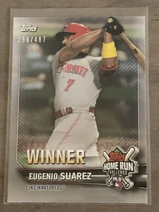 Eugenio Suarez 2021 Topps Home Run Challenge Winner SP Card #296/487. Cincinnati - Picture 1 of 2