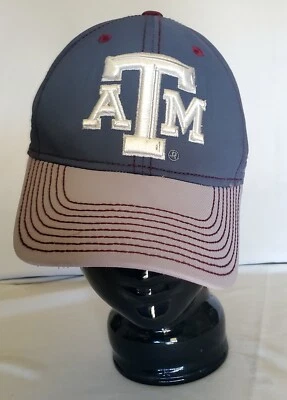 TEXAS A& M AGGIES ADIDAS Ball CapHAT Fitmax L to XL GRAY & MAROON NICE - Image 1 of 3
