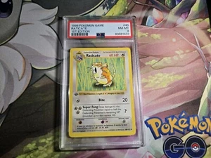 Pokémon TCG Raticate Base Set 40/102 Regular 1st Edition Uncommon - PSA 8 - Picture 1 of 2