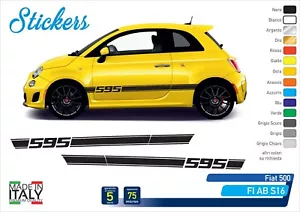Fasce Adesive sportelli laterali FIAT 500 ABARTH Cabrio 595 CORSE FI AB S16 - Bild 1 von 1