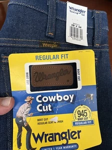 NWT Wrangler 945 Boot Cut Regular Fit 29x34 Cowboy Denim Jeans - Picture 1 of 9