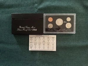US SILVER MINT PROOF SETS LOT OF 5 1992-1995 & 1995 90% SILVER OGP COA - Picture 1 of 5