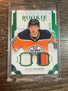 KAILER YAMAMOTO 2017-18 Upper Deck Artifacts Emerald Rookie Jersey Patch #94/99 - Picture 1 of 1