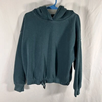 Suéter pulôver Zara com capuz masculino 8 verde cordão manga longa - Imagem 1 de 4