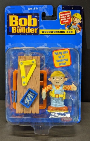Vintage Hasbro 2001 Bob the Builder Woodworking Bob Action Figure Cover