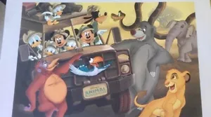 Disney Art Goin' Wild With The Disney Gang LITHOGRAPHIE DON WILLIAMS #544/2500 - Bild 1 von 3