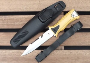WIL-DK-CY New Commando Scuba Dive Knife with Sheath - Picture 1 of 3
