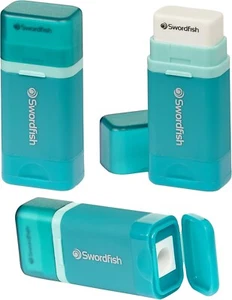 Kombi-Bleistiftspitzer mit schmutzfreiem Kanister und Radierer (1er Pack) - Bild 1 von 8
