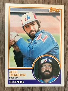 1983 Topps #290 Jeff Reardon - Montreal Expos - Picture 1 of 2