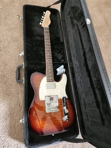 Michael Kelly electric guitar Pearl  inlay and copper finish W Gator Hard Case - Picture 1 of 16