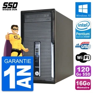 PC Tour HP ProDesk 400 G1 Intel Pentium G3220 RAM 16Go SSD 120Go Windows 10 Wifi - Imagen 1 de 7