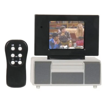 Big Bang Theory Tiny TV Classics Real Working TV And Remote Arcade Toys New - Image 1 of 4