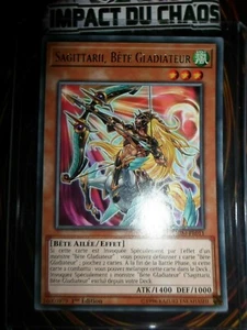 YU-GI-OH! RARE SAGITTARII BÊTE GLADIATEUR CHIM-FR011 NEUF EDITION 1 FRANCAIS - Picture 1 of 1