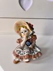Vintage Ornament Decoration Resin Figure Lovely Little Girl Immaculate Condition
