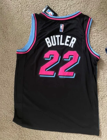 Mens  Jimmy Butler Miami Heat Vice City Jersey - Small-XL - Vice City Edition Cover