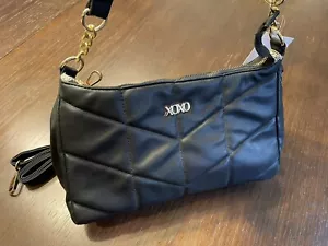 XOXO Geldbörse schwarz Kunstleder Design Kette vorne neu mit Etikett - Bild 1 von 3