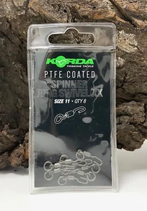 Korda PTFE Spinner Ring Swivel XX Size 11 8 Stück Wirbel - Picture 1 of 1
