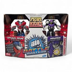 TRANSFORMERS Battle Masters Optimus Prime & Megatron Fight Night 2013 Hasbro NEW - Picture 1 of 9
