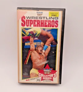 WWF Wrestling Superheros VHS Video Tape 1990 WWE Coliseum Video Ex-Rental - Picture 1 of 5