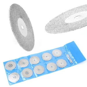10x 35mm Diamond Cutting Wheels Rotary Tool Die Grinder Metal Cut Off Disc - Picture 1 of 10