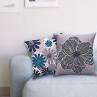 Soft Floral Print Pillow Cover Throw Pillowcase Watercolor Chrysanthemum Rainbow