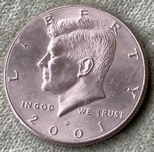 2001 USA Kennedy Half Dollar coin US - Picture 1 of 2