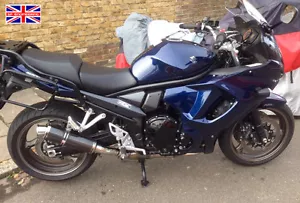 GSX1250 FA Exhaust SP Engineering Carbon Fibre Round Big Bore XLS 2010-2016 - Picture 1 of 11