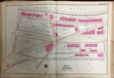ORIG 1906 BOSTON, ROXBURY, MA, CHARLES RIVER, COMMONWEALTH AVENUE PLAT ATLAS MAP