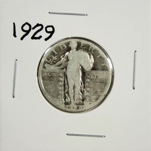 1929 Standing Liberty Quarter AG About Good #SC "90% Silver" - Picture 1 of 2