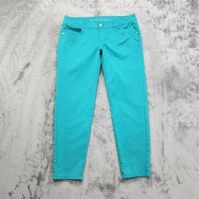 Jeans Celebrity Rosa Mujer 11 Juniors Azul Tiro Bajo Ajustado Tobillo Elastizado Denim Foto 1 de 4