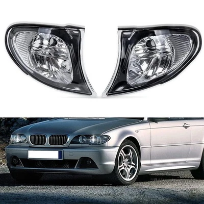 Turn Signal Lights Corner Light Pair For BMW E46 3-SERIES Sedan 2002-2005 LH+RH - Imagem 1 de 4