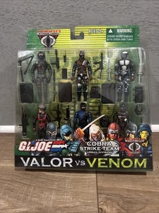 2004 G.I. JOE Valor Vs. Venom 6 pack Cobra Strike Team Urban Division NEW - Picture 1 of 13