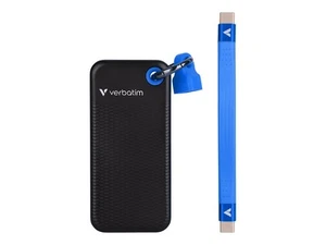 Verbatim Pocket SSD USB 3.2 1TB Black/Blue 32191 GEN 2 extern black-black - Afbeelding 1 van 1
