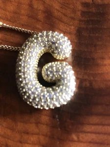 Gold Necklace. Letter “G” - Picture 1 of 11