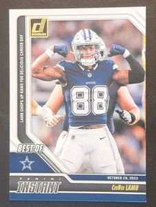 2024 Donruss CeeDee Lamb Best Of Panini Instant Insert #10 - Picture 1 of 2